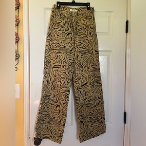 Denim Pants with wavy pattern XS Molly Green